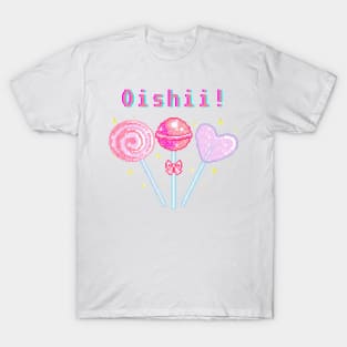 Kawaii Pixel Oishii Dream Lollipop T-Shirt